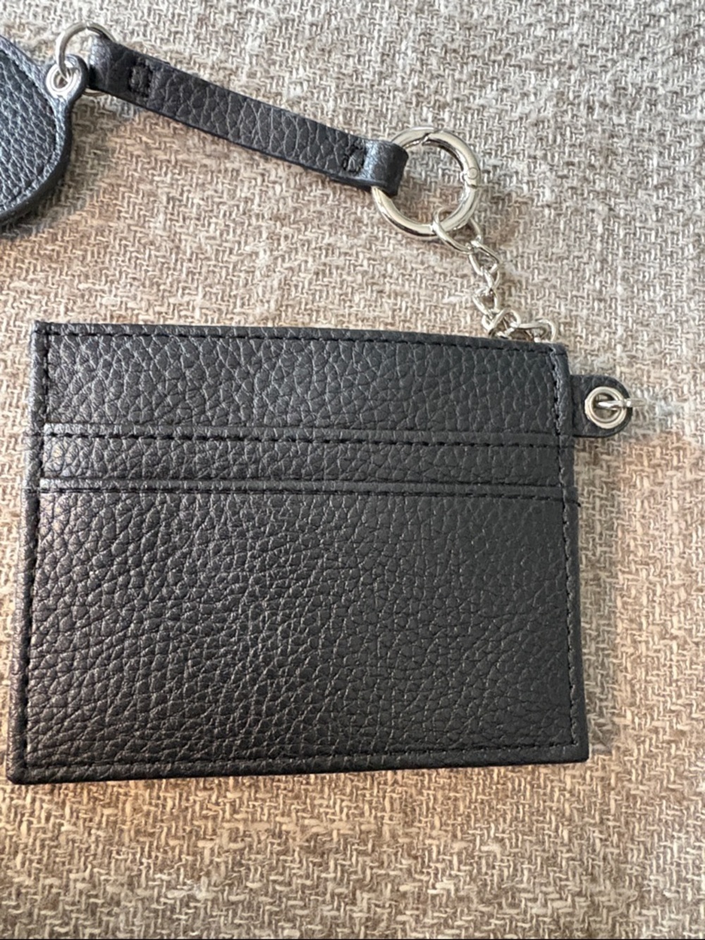 Target Black Heart Mirror Keychain Card Holder - Picture 3 of 5